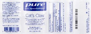 Pure Encapsulations Cat's Claw - supplement