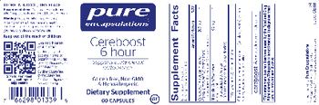 Pure Encapsulations Cereboost 6-hour - supplement