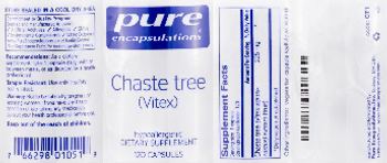 Pure Encapsulations Chaste Tree (Vitex) - supplement