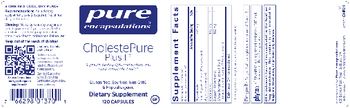Pure Encapsulations CholestePure Plus ll - supplement