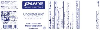 Pure Encapsulations CholestePure - supplement