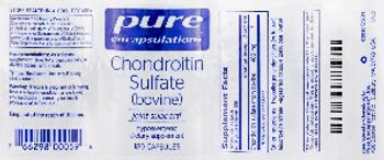 Pure Encapsulations Chondroitin Sulfate - supplement