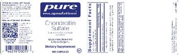 Pure Encapsulations Chondroitin Sulfate - supplement
