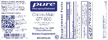 Pure Encapsulations ChromeMate GTF 600 - supplement