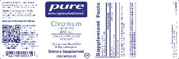 Pure Encapsulations Chromium (Picolinate) 200 mcg - supplement