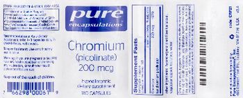 Pure Encapsulations Chromium (Picolinate) 200 mcg - supplement