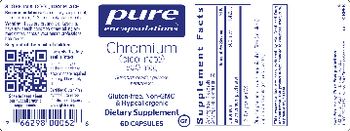 Pure Encapsulations Chromium (Picolinate) 500 mcg - supplement