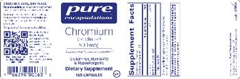 Pure Encapsulations Chromium (Picolinate) 500 mcg - supplement