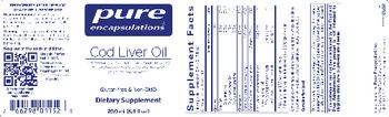 Pure Encapsulations Cod Liver Oil - supplement