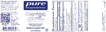 Pure Encapsulations CogniMag - supplement