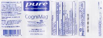 Pure Encapsulations CogniMag - supplement