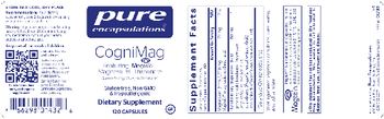 Pure Encapsulations CogniMag - supplement