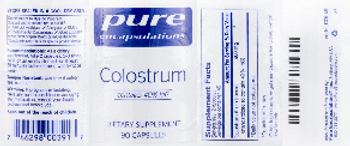 Pure Encapsulations Colostrum - supplement