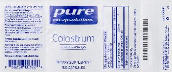 Pure Encapsulations Colostrum - supplement