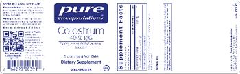 Pure Encapsulations Colostrum 40% lgG - supplement