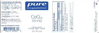 Pure Encapsulations CoQ10 120 mg - supplement