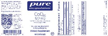 Pure Encapsulations CoQ10 120 mg - supplement