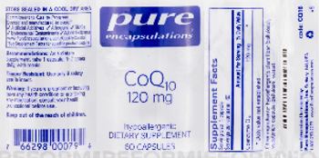 Pure Encapsulations CoQ10 120 mg - supplement