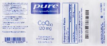 Pure Encapsulations CoQ10 120 mg - supplement