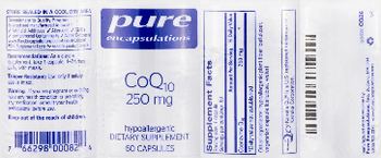 Pure Encapsulations CoQ10 250 mg - supplement