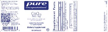 Pure Encapsulations CoQ10 500 mg - supplement
