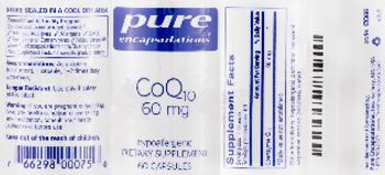 Pure Encapsulations CoQ10 60 mg - supplement