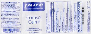 Pure Encapsulations Cortisol Calm - supplement