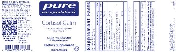 Pure Encapsulations Cortisol Calm - supplement