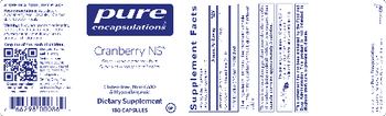 Pure Encapsulations Cranberry NS - supplement