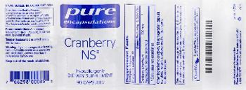 Pure Encapsulations Cranberry NS - supplement