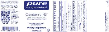 Pure Encapsulations Cranberry NS - supplement
