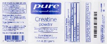 Pure Encapsulations Creatine Powder - supplement