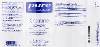 Pure Encapsulations Creatine Powder - supplement