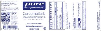 Pure Encapsulations CurcumaSorb - supplement