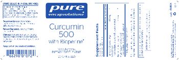 Pure Encapsulations Curcumin 500 with Bioperine - supplement