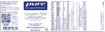 Pure Encapsulations Curcumin 500 with Bioperine - supplement