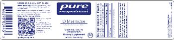 Pure Encapsulations D-Mannose - supplement