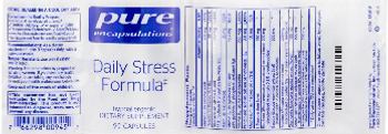 Pure Encapsulations Daily Stress Formula - supplement