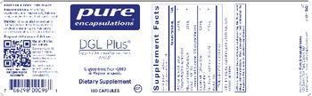 Pure Encapsulations DGL Plus - supplement