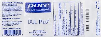 Pure Encapsulations DGL Plus - supplement