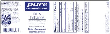 Pure Encapsulations DHA Enhance - supplement