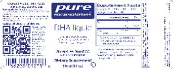 Pure Encapsulations DHA Liquid - supplement
