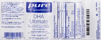 Pure Encapsulations DHA Ultimate - supplement