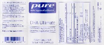 Pure Encapsulations DHA Ultimate - supplement