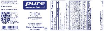 Pure Encapsulations DHEA 25 mg - supplement