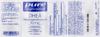 Pure Encapsulations DHEA (Dehydroepiandrosterone) 10 mg - supplement