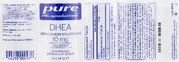 Pure Encapsulations DHEA (Dehydroepiandrosterone) 10 mg - supplement