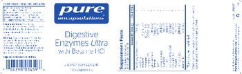 Pure Encapsulations Digestive Enzymes Ultra with Betaine HCl - supplement