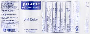 Pure Encapsulations DIM Detox - supplement