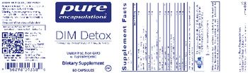 Pure Encapsulations DIM Detox - supplement
